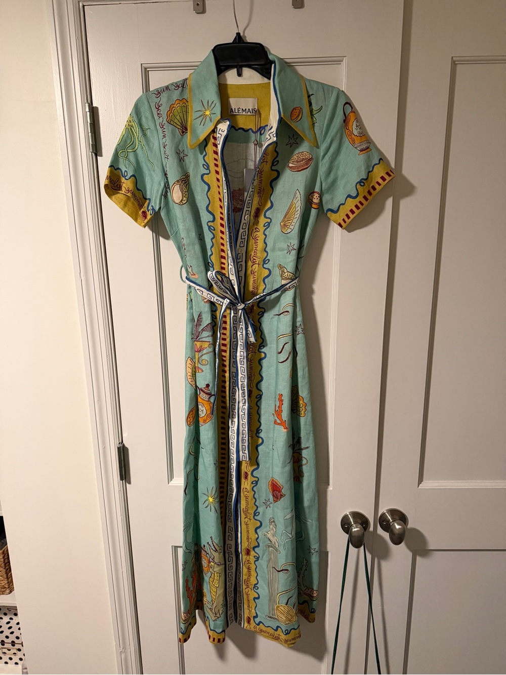 ALEMAIS Surrealist Summer Shirtdress - Picture 3 of 5